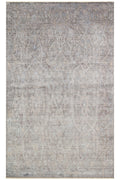 Atlas Series Carpet Anthracite Bronze Uşak Pattern Fringed Lyocell Textured Special Loom Living Room Carpet