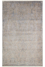 Atlas Series Carpet, Beige, Ethnic Uşak Pattern, Fringed, Lyocell Textured, Special Loom-Made Living Room Carpet