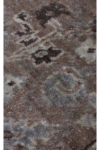 Atlas Serisi Halı Bej Gri Uşak Desen Saçaklı Lyocell Dokulu Özel Tezgah Salon Halısı