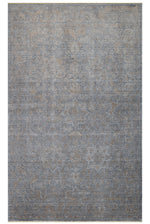 Atlas Series Rug, Grey Bronze, Uşak Pattern, Fringed, Lyocell Textured, Special Loom-Made Living Room Rug