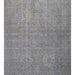 Atlas Series Rug, Grey Bronze, Uşak Pattern, Fringed, Lyocell Textured, Special Loom-Made Living Room Rug
