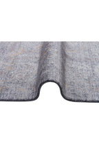 Atlas Series Rug, Grey Bronze, Uşak Pattern, Fringed, Lyocell Textured, Special Loom-Made Living Room Rug