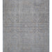 Atlas Series Rug, Grey, Uşak Pattern, Fringed, Lyocell Textured, Special Loom-Made Living Room Rug