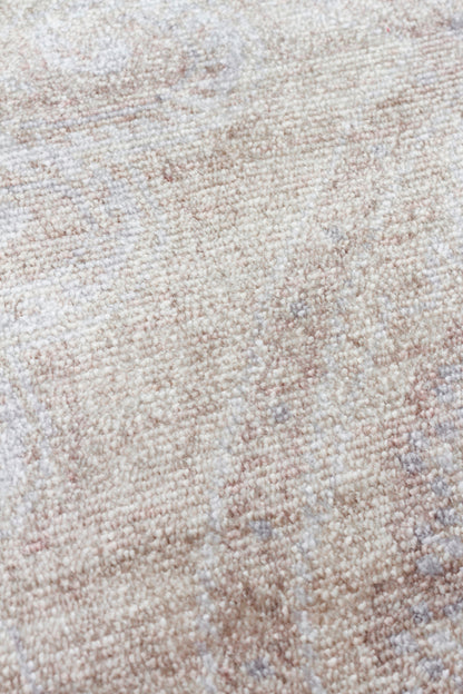 Atlas Serisi Halı Koyu Bej Uşak Desen Saçaklı Lyocell Dokulu Özel Tezgah Salon Halısı