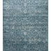 Atlas Series Carpet, Navy Blue, Uşak Pattern, Fringed, Lyocell Textured, Special Loom-Made Living Room Carpet