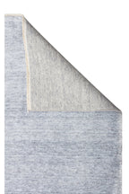 Atlas Series Carpet Blue Grey Minimal Fringed Lyocell Textured Special Loom Living Room Carpet