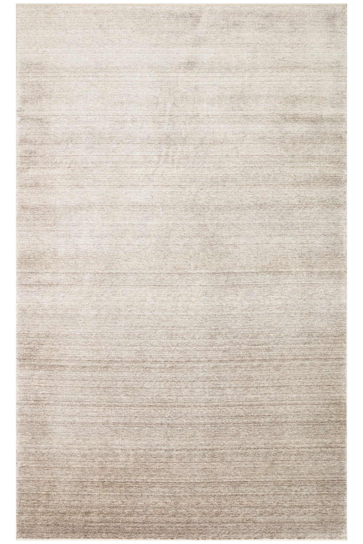 Atlas Serisi Halı Vizon Minimal Saçaklı Lyocell Dokulu Özel Tezgah Salon Halısı