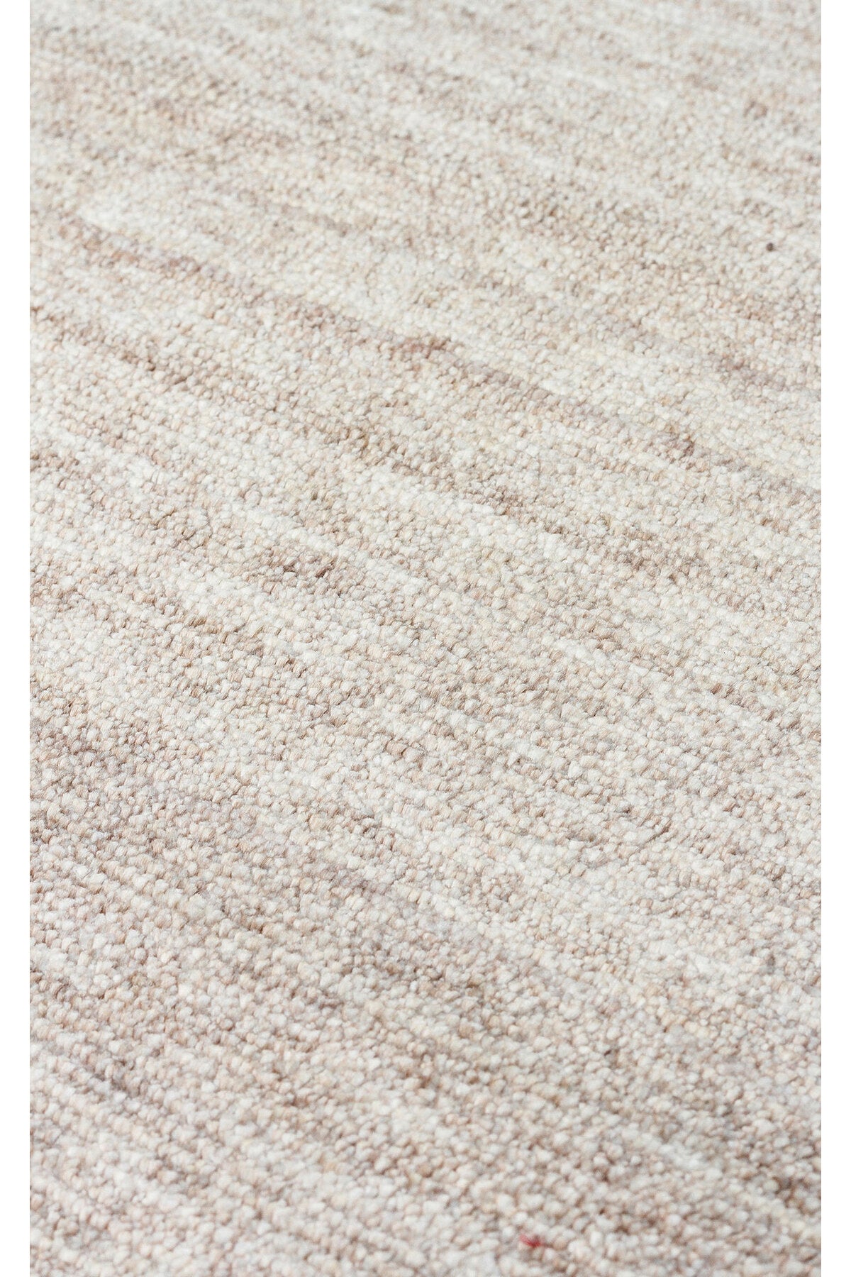 Atlas Serisi Halı Vizon Minimal Saçaklı Lyocell Dokulu Özel Tezgah Salon Halısı