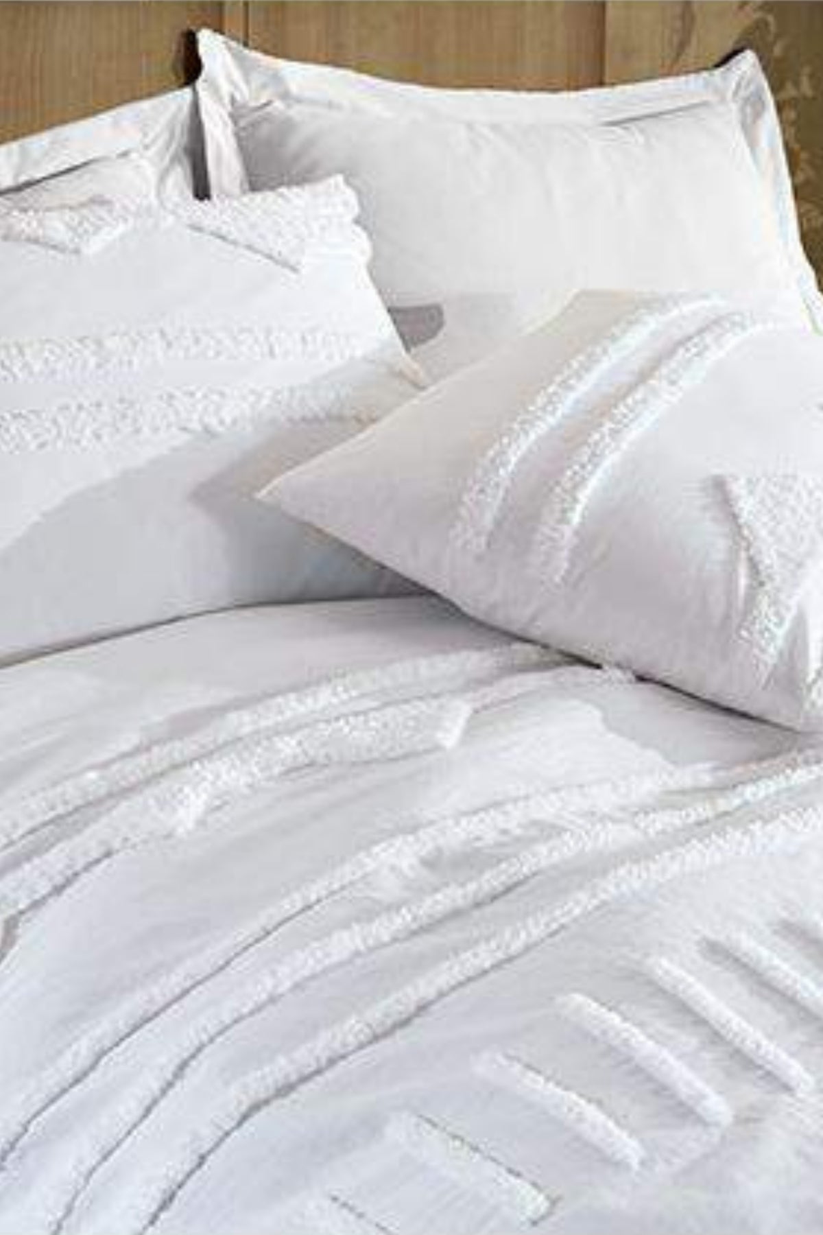 Double Natural Cotton Embroidered High Quality Duvet Cover Set 200x220 Iris