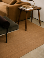 Siena Terra Hand-Woven Living Room Rug, Meticulously Crafted with Natural Bamboo and Wool Blend