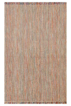 Doha Jüt & Polyester Çok Renkli Kilim | Çift Taraflı Modern Flatweave Halı, Saçaklı Doğal Tasarım