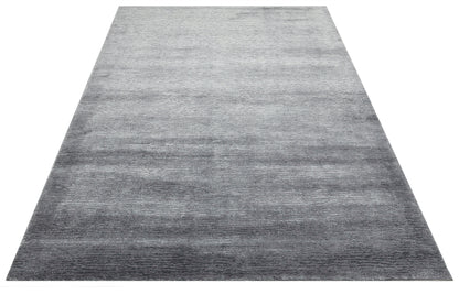 Plain Patterned Wool Bamboo Uşak Carpet Living Room Carpet Produced by Hand on Special Looms