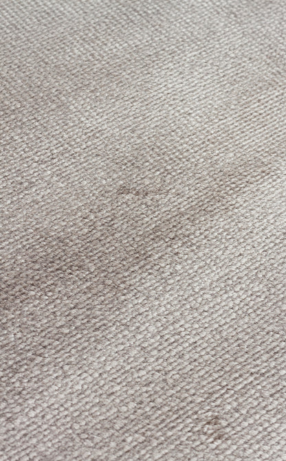 Plain Silver Color Bamboo Uşak Carpet Produced by Hand on Special Looms Special Living Room Carpet