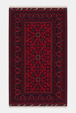 Hamyap Kırmızı Anadolu Desenli Geleneksel El Dokuma Premium Vintage Yün Koridor Antre Halısı - Pembe