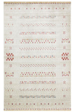 Efsun Handmade Beige Lyocell Special Loom Modern Uşak Patterned Fringed Living Room Rug