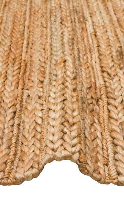 Durable Knitted Real Natural Natural Handmade Jute Wicker Carpet Made from Hand-Woven Jute Fibers