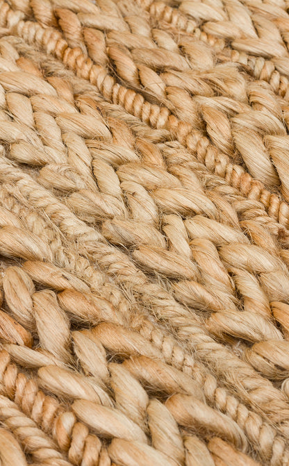 Durable Knitted Real Natural Natural Handmade Jute Wicker Carpet Made from Hand-Woven Jute Fibers