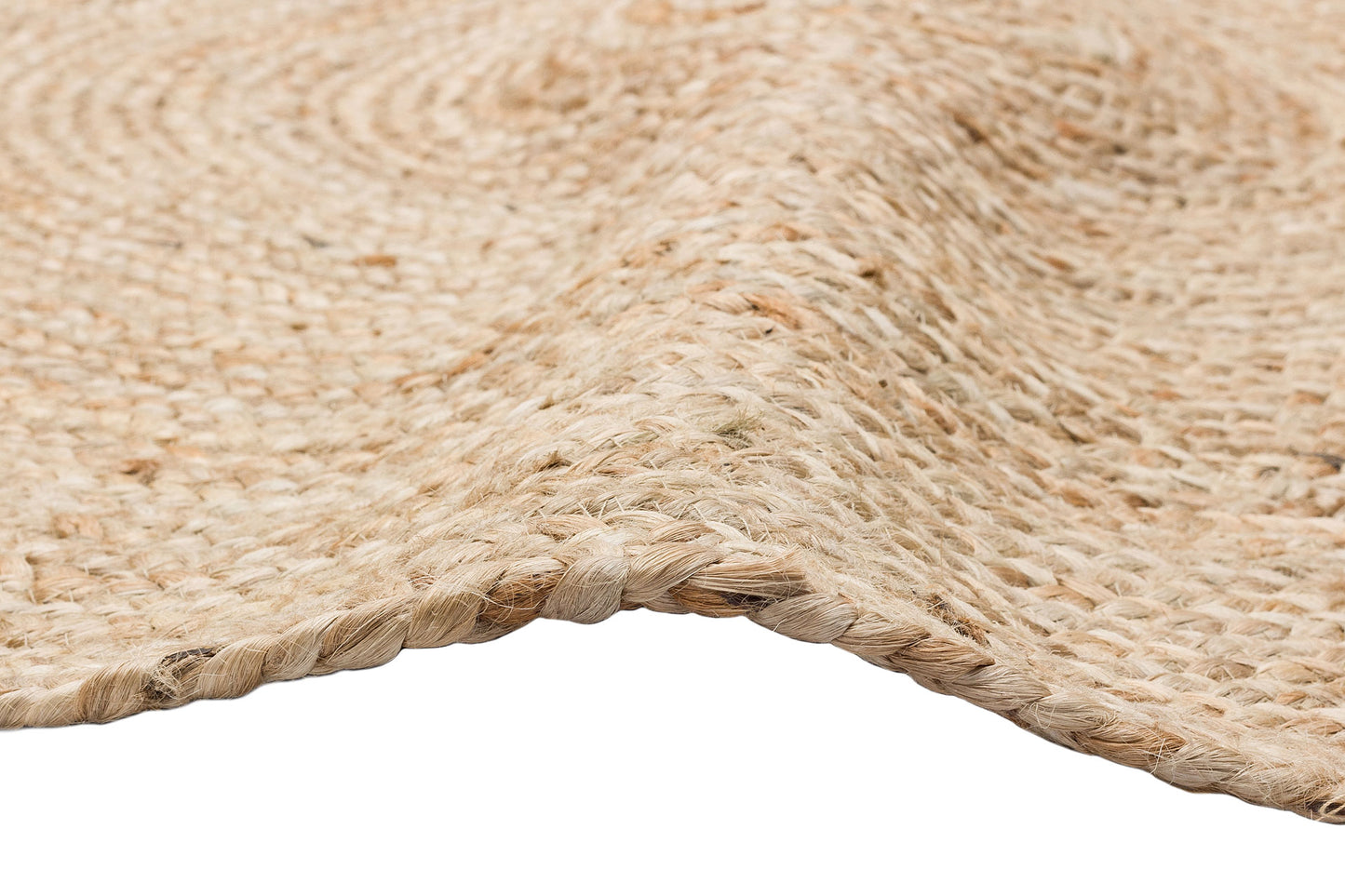 Durable Knitted Real Natural Natural Handmade Jute Wicker Carpet Made from Hand-Woven Jute Fibers