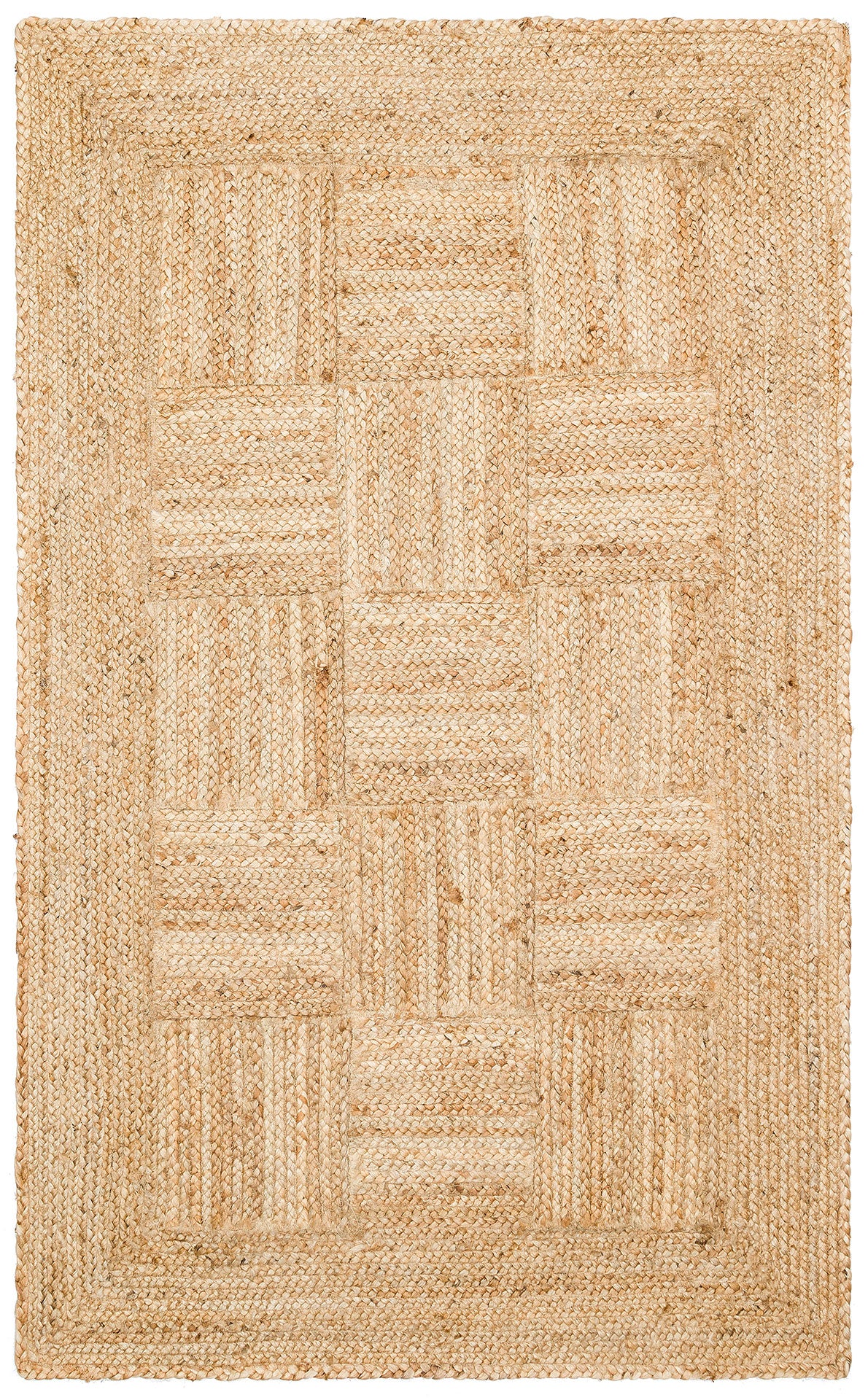 Durable Knitted Real Natural Natural Handmade Jute Wicker Carpet Made from Hand-Woven Jute Fibers