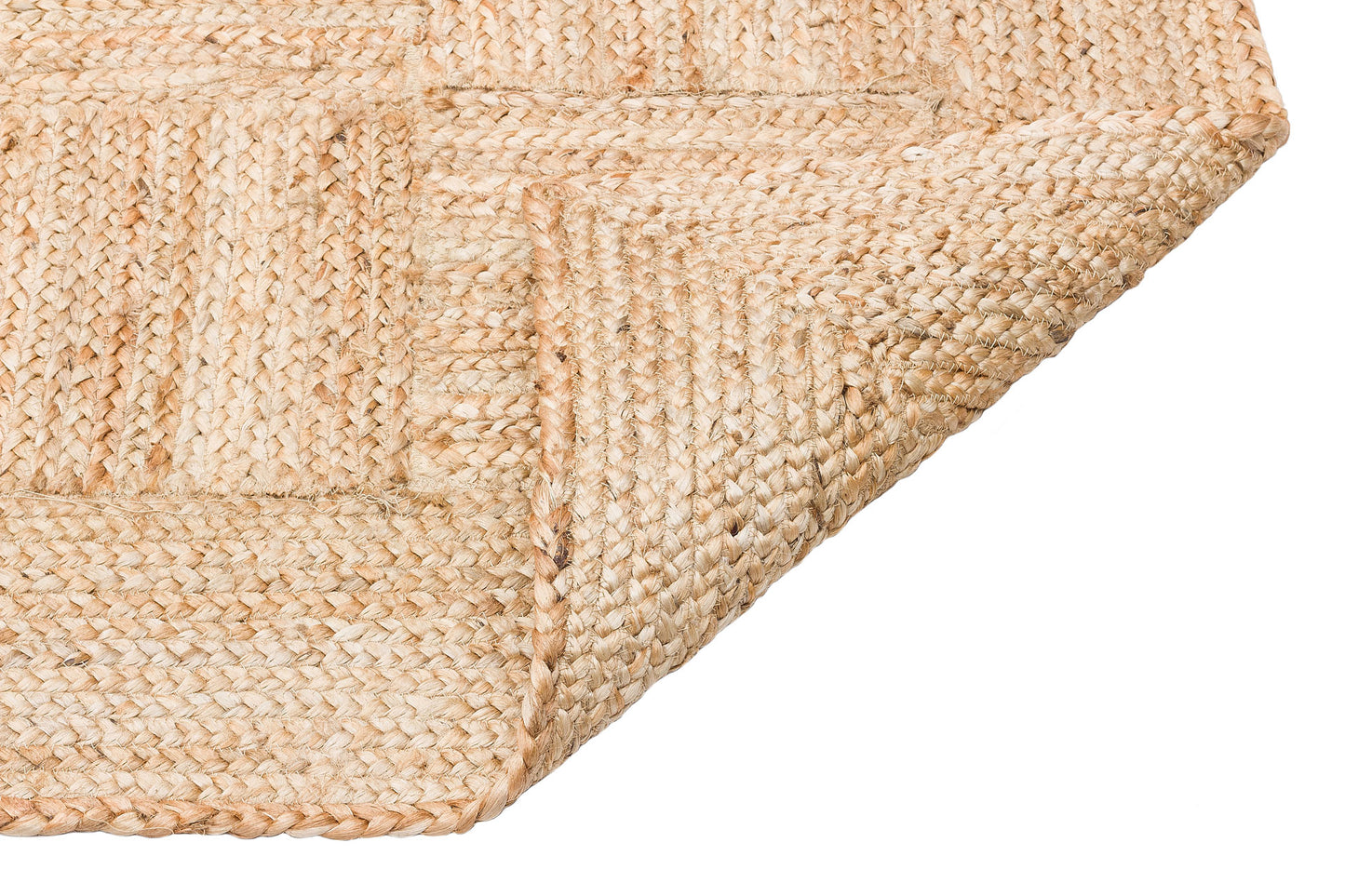 Durable Knitted Real Natural Natural Handmade Jute Wicker Carpet Made from Hand-Woven Jute Fibers