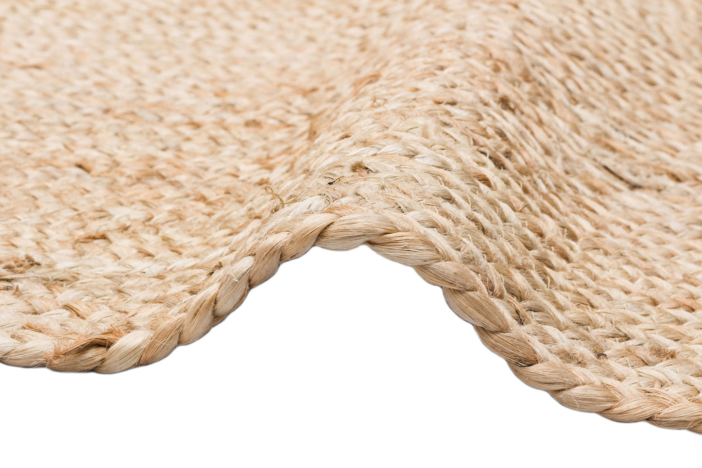 Durable Knitted Real Natural Natural Handmade Jute Wicker Carpet Made from Hand-Woven Jute Fibers