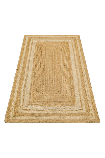 Durable Knitted Real Natural Natural Handmade Jute Wicker Carpet Made from Hand-Woven Jute Fibers