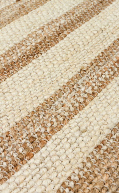 Durable Knitted Real Natural Natural Handmade Jute Wicker Carpet Made from Hand-Woven Jute Fibers