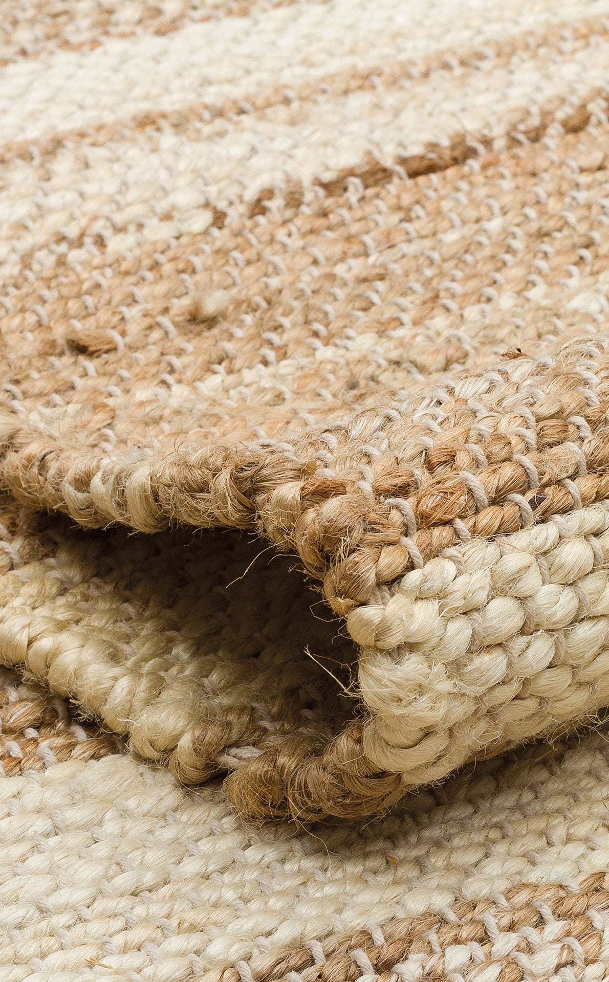 Durable Knitted Real Natural Natural Handmade Jute Wicker Carpet Made from Hand-Woven Jute Fibers