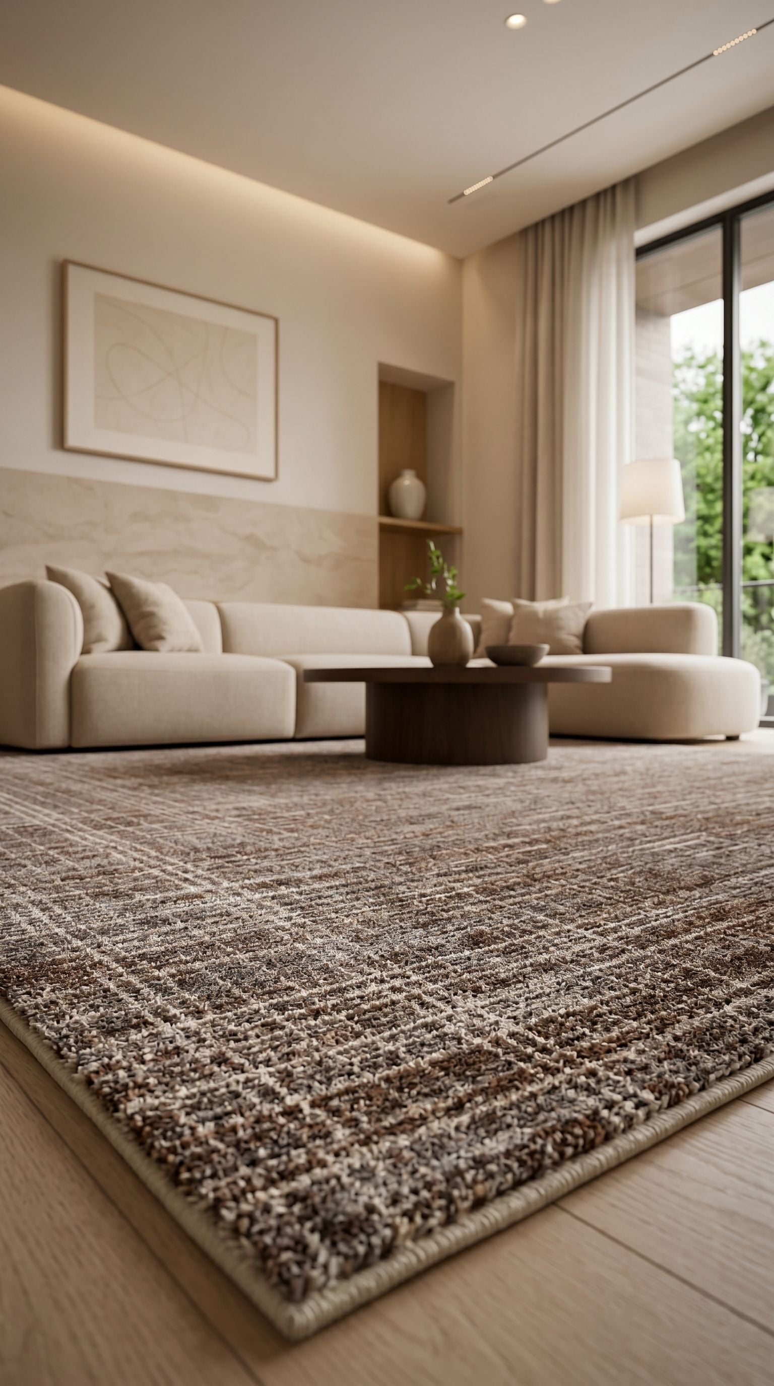 Smart Çok Renkli Geometrik Desenli Premium Makine Halısı | Salon Oturma Odası Mutfak Koridor Yolluk Halı Modern Lüks