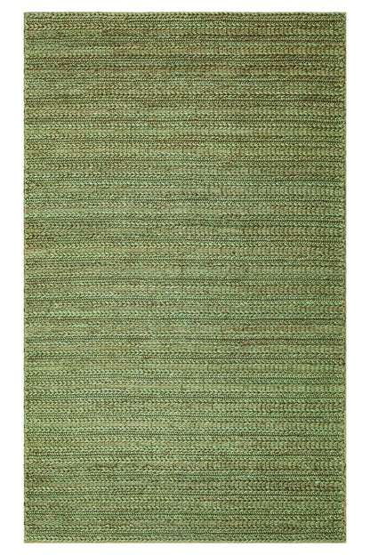 Hand-Woven Natural Jute Wicker Carpet with Different Weave Texture