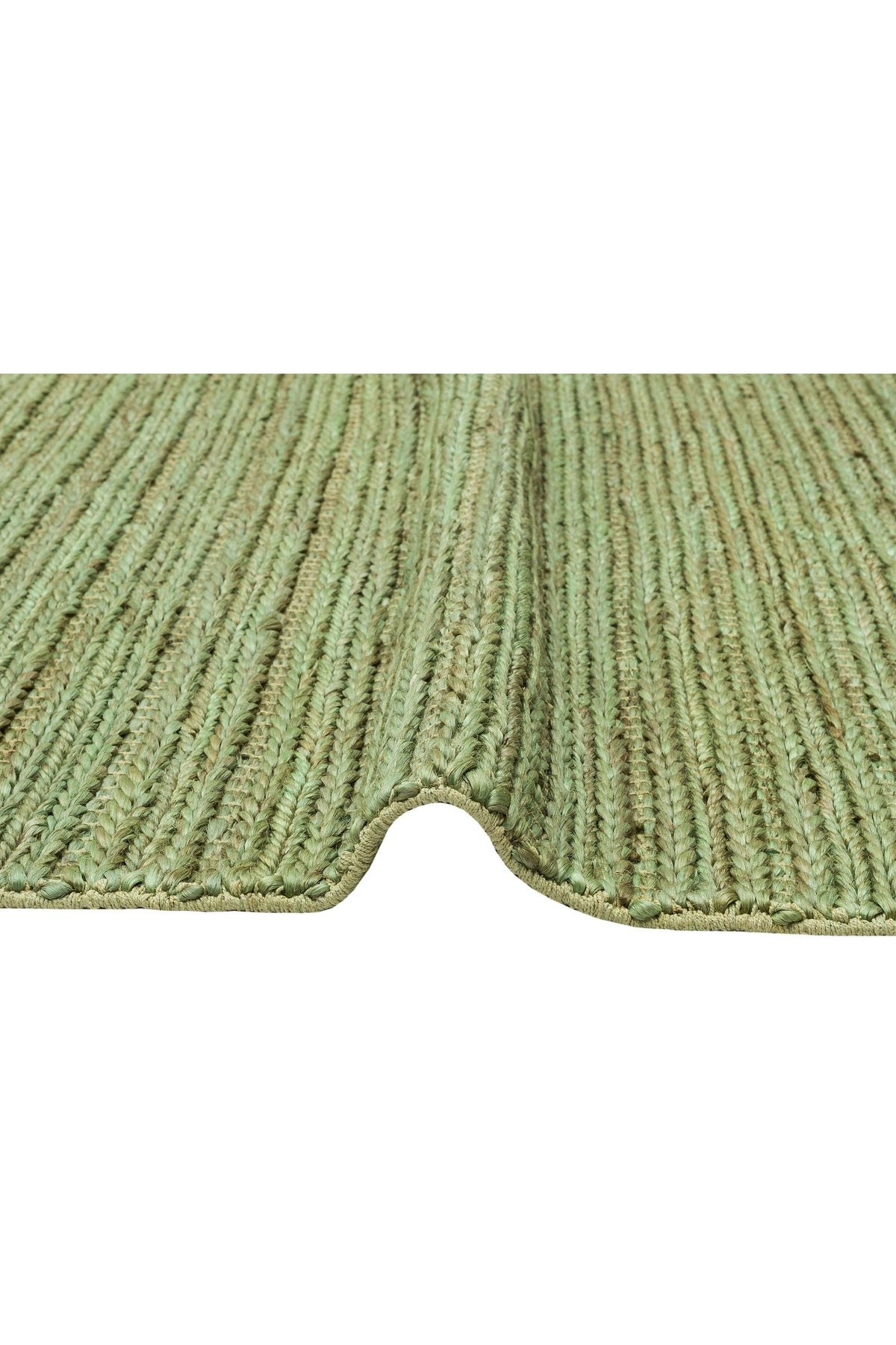 Hand-Woven Natural Jute Wicker Carpet with Different Weave Texture