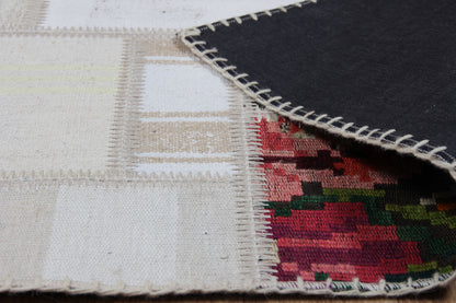 Geleneksel El Emeği Kendir Patchwork Yama Kilim Salon Halısı