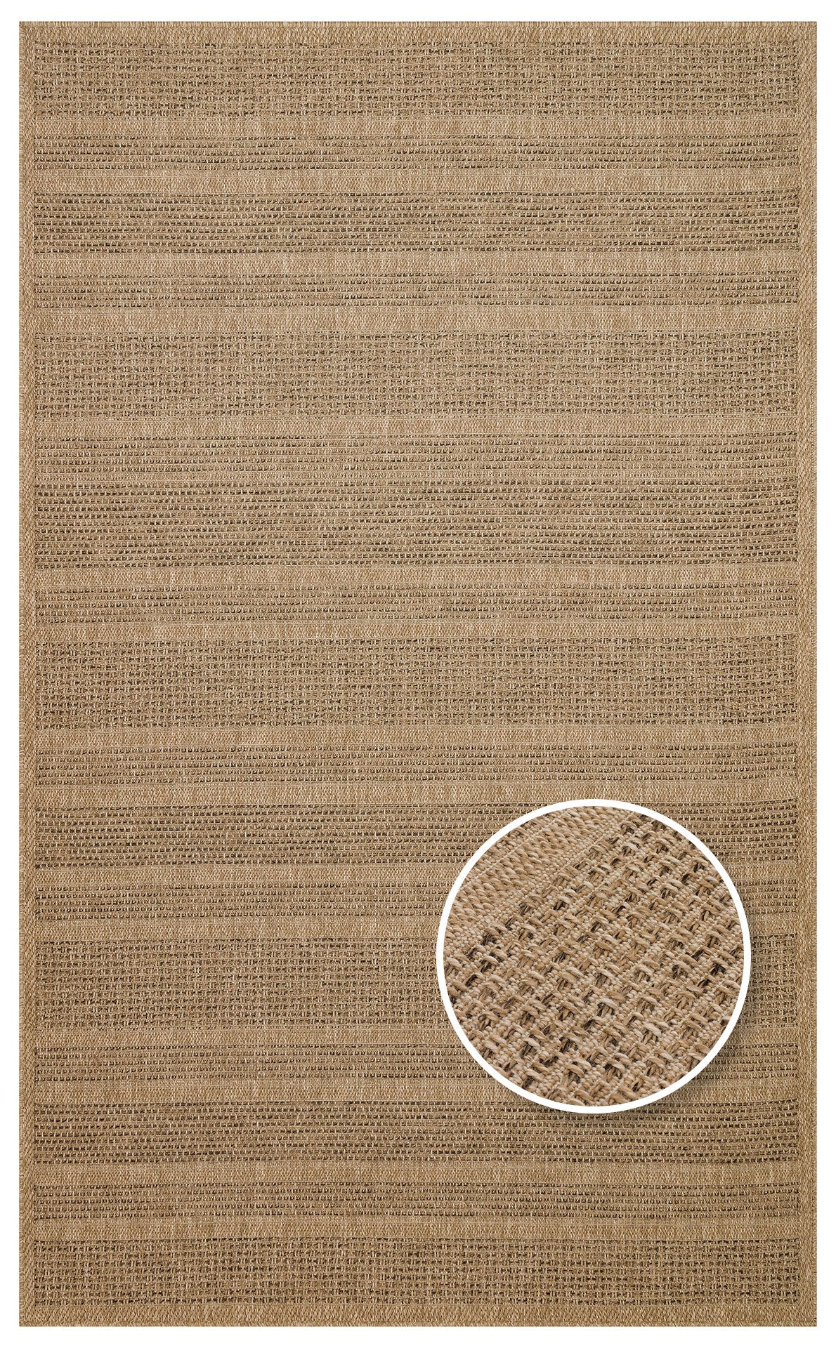 Sunlight and Water Resistant Sisal Jute Wicker Carpet with Natural Jute Appearance Suitable for Garden Use