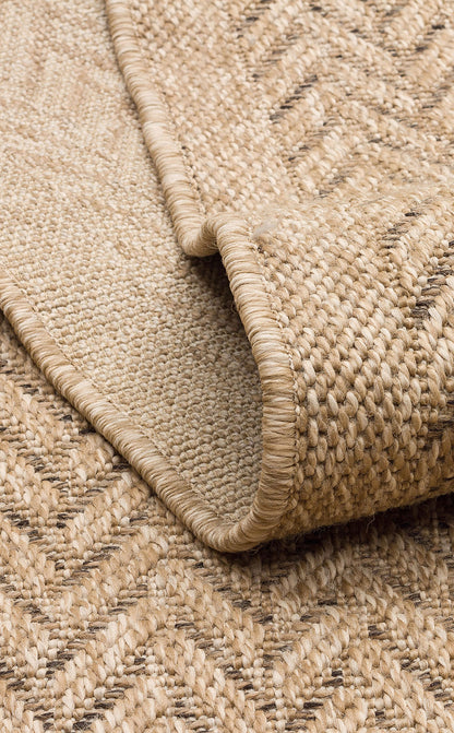 Sunlight and Water Resistant Sisal Jute Wicker Carpet with Natural Jute Appearance Suitable for Garden Use