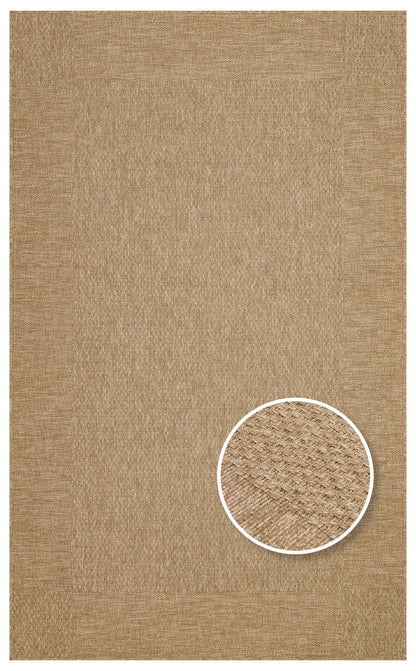 Sunlight and Water Resistant Sisal Jute Wicker Carpet with Natural Jute Appearance Suitable for Garden Use