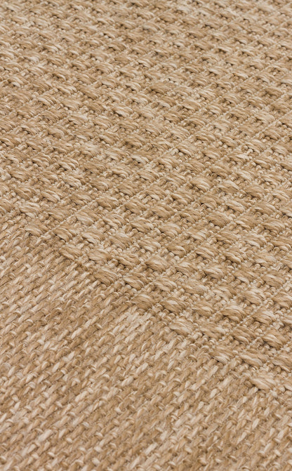 Sunlight and Water Resistant Sisal Jute Wicker Carpet with Natural Jute Appearance Suitable for Garden Use