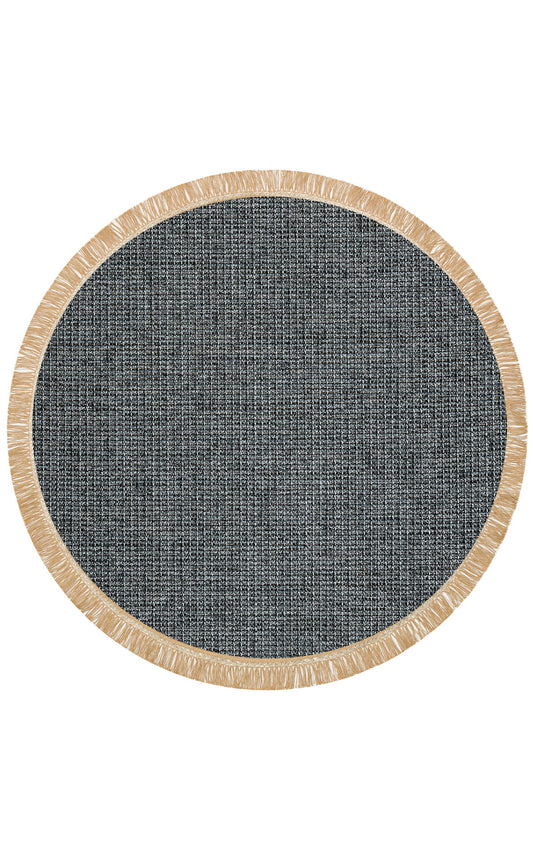 Wicker Jute Look Soft Textured Non-Slip Round Woven Rug Living Room Kitchen Bedroom Carpet