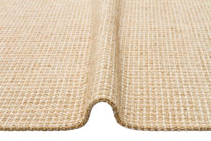 Wicker Jute Look Soft Textured Non-Slip Modern Woven Beige Rug Living Room Kitchen Bedroom Carpet