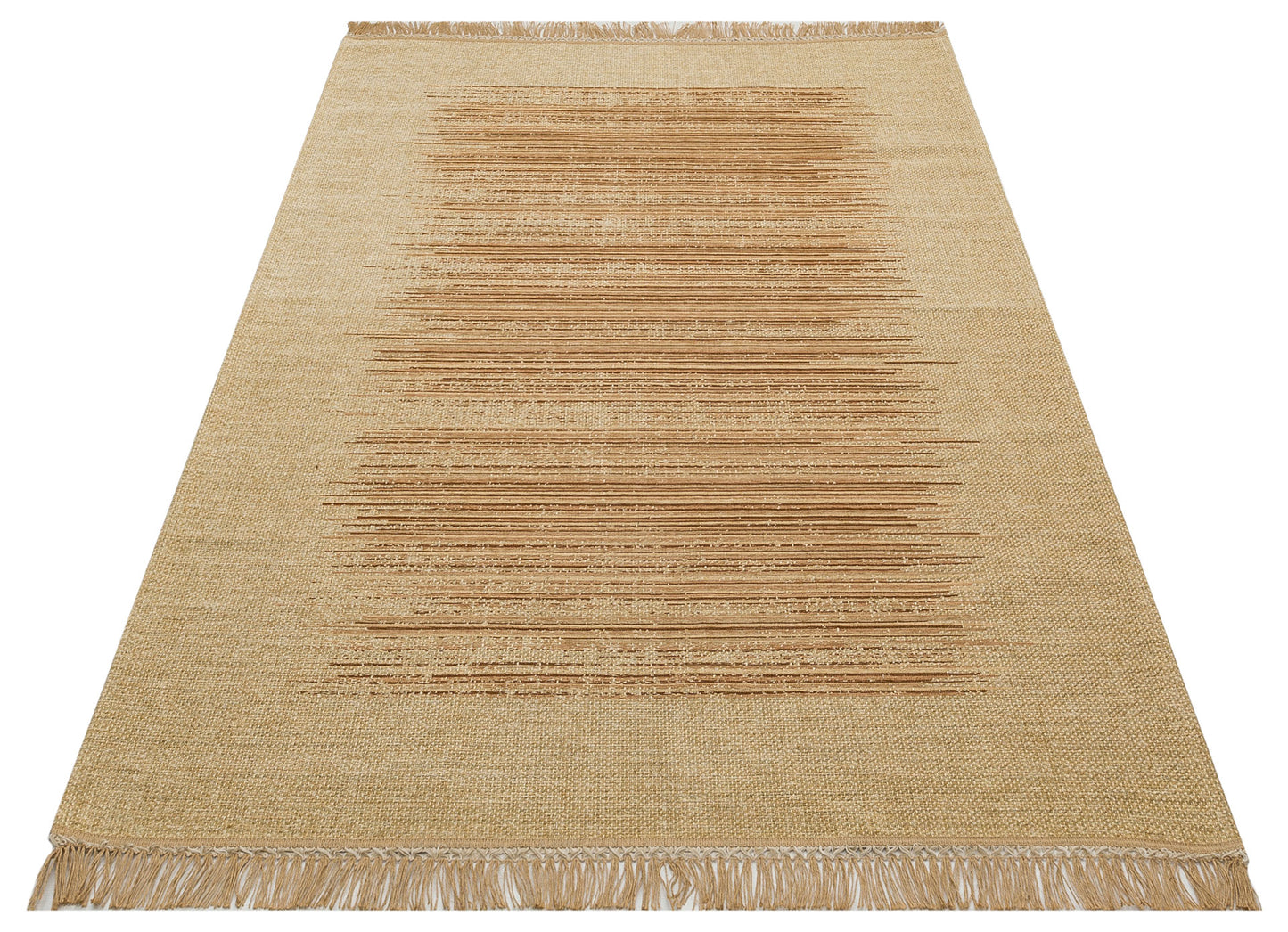 Wicker Jute Look Soft Textured Non-Slip Modern Woven Beige Rug Living Room Kitchen Bedroom Carpet