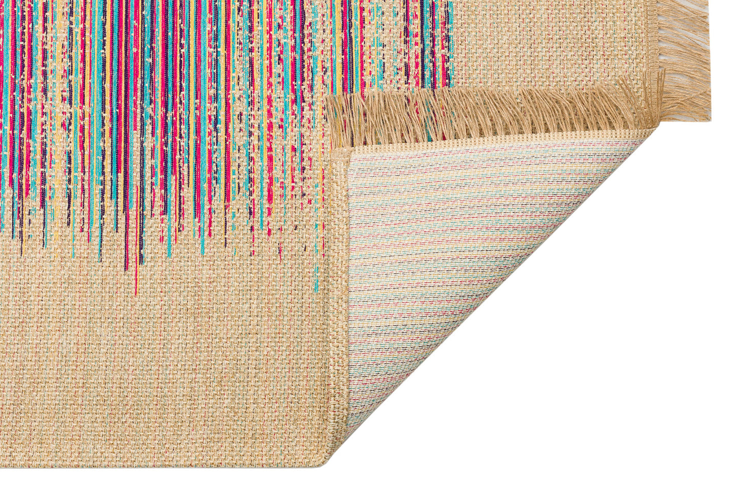 Wicker Jute Look Soft Textured Non-Slip Modern Woven Colorful Rug Living Room Kitchen Bedroom Carpet