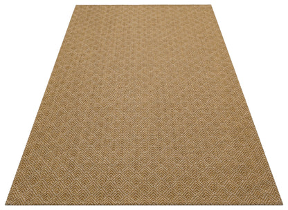 Wicker Jute Look Soft Textured Non-Slip Modern Woven Beige Rug Living Room Kitchen Bedroom Carpet