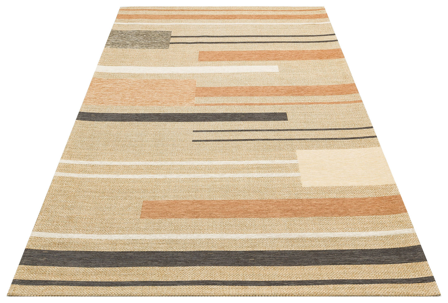 Wicker Jute Look Soft Textured Non-Slip Modern Woven Beige Rug Living Room Kitchen Bedroom Carpet