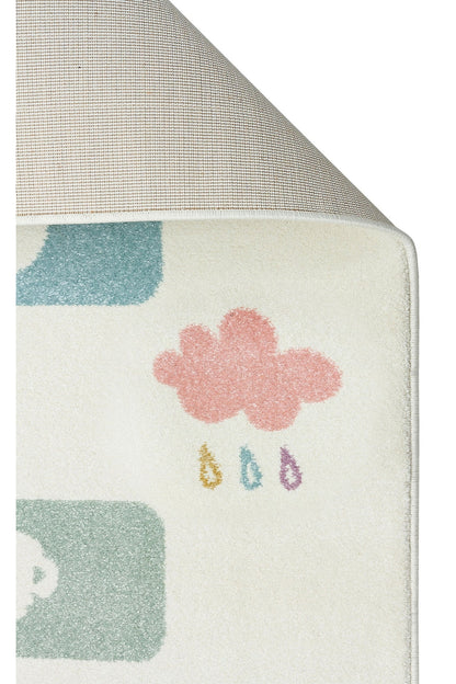 Natural Antiallergic Colored Baby Room Carpet Children's Room Carpet Washable with Non-Slip Base