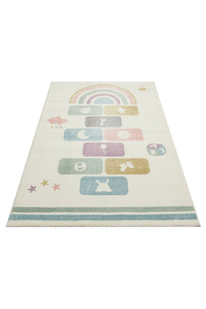 Natural Antiallergic Colored Baby Room Carpet Children's Room Carpet Washable with Non-Slip Base