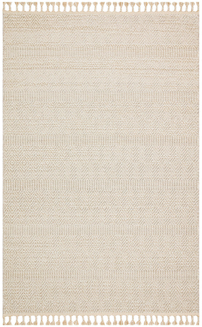 Scandinavian Knitted Loop Modern Soft Textured Antiallergic Beige Living Room Kitchen Hallway Carpet