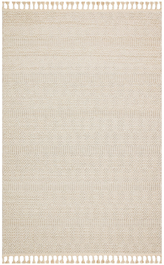 Scandinavian Knitted Loop Modern Soft Textured Antiallergic Beige Living Room Kitchen Hallway Carpet