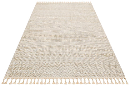 Scandinavian Knitted Loop Modern Soft Textured Antiallergic Beige Living Room Kitchen Hallway Carpet