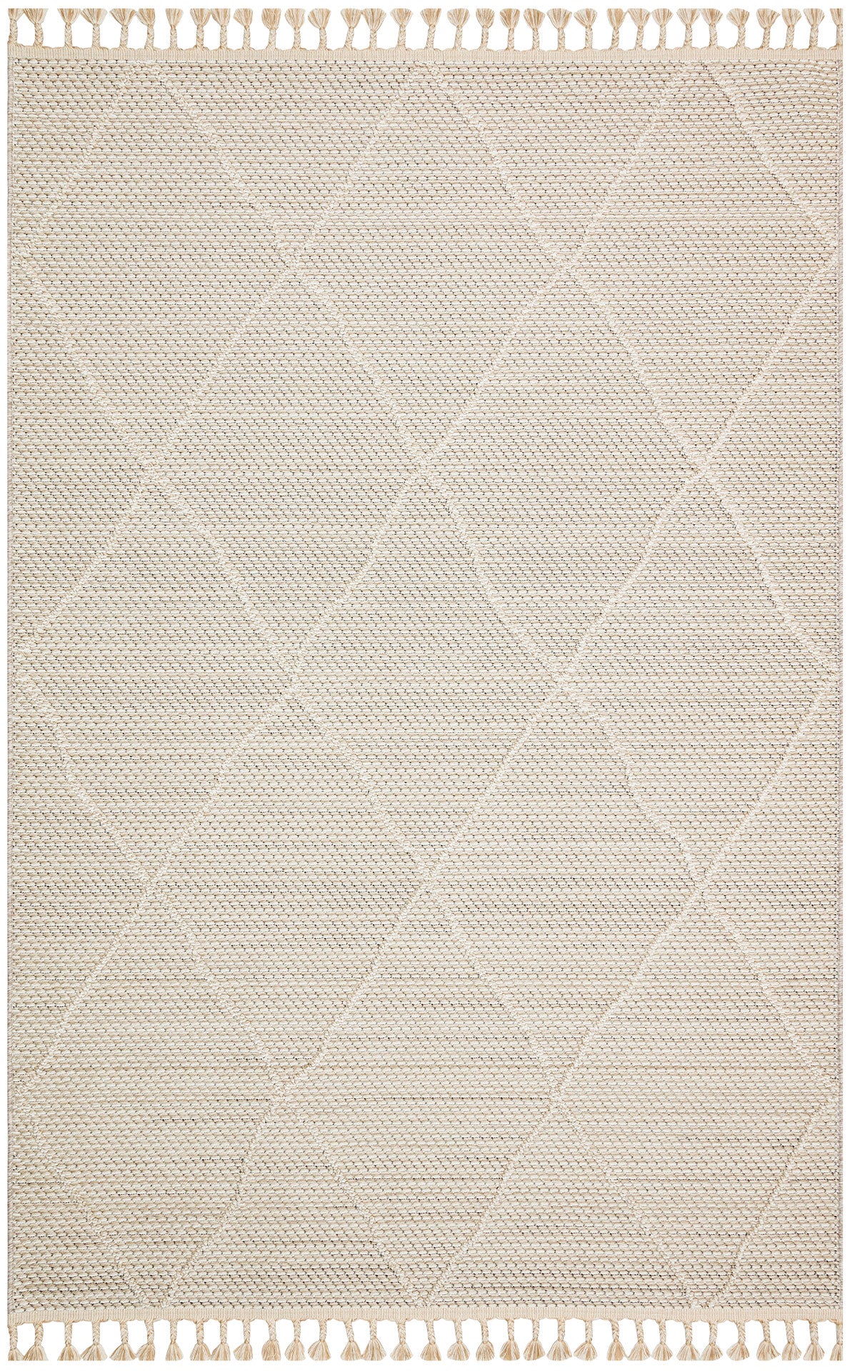 Scandinavian Knitted Loop Modern Soft Textured Antiallergic Beige Living Room Kitchen Hallway Carpet