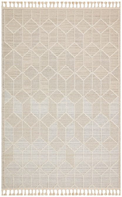 Scandinavian Knitted Loop Modern Soft Textured Antiallergic Beige Living Room Kitchen Hallway Carpet