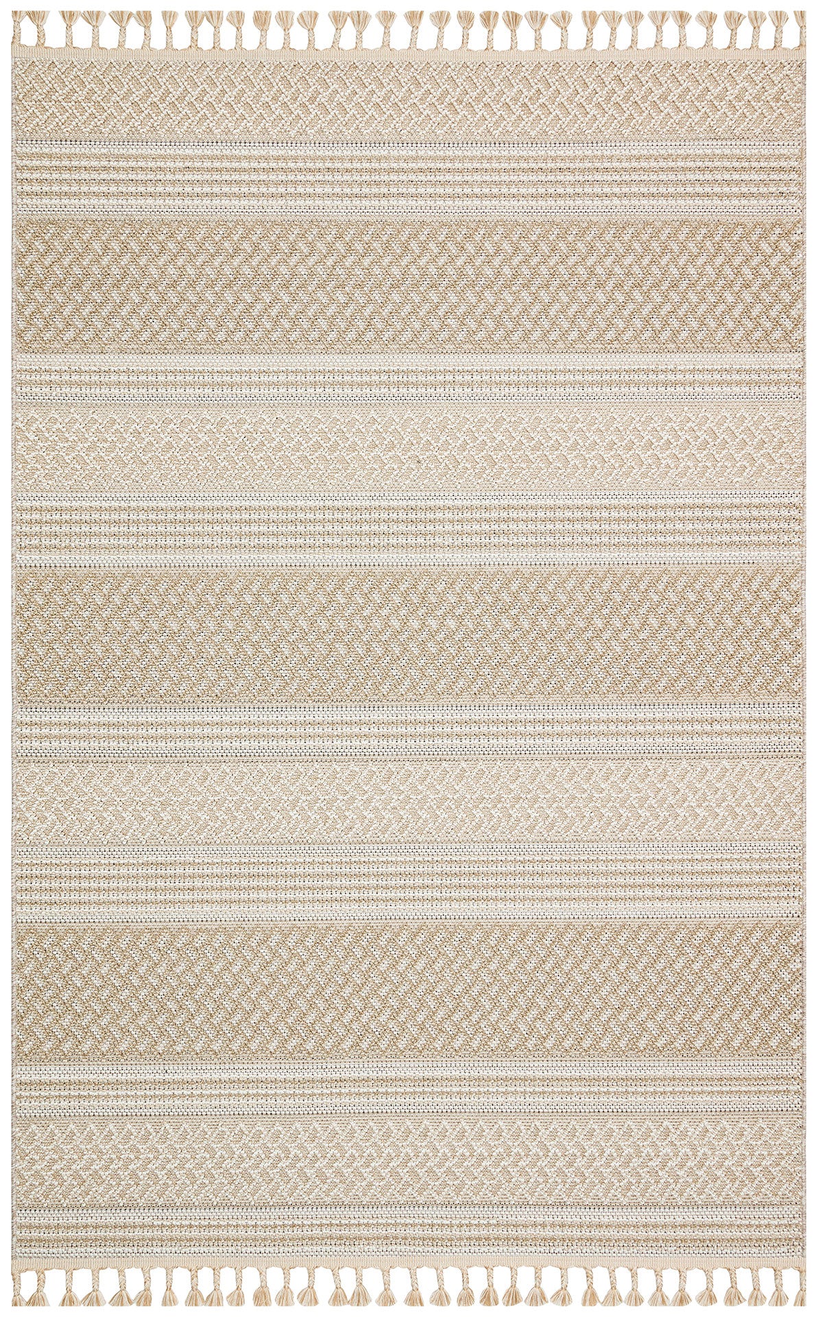 Scandinavian Knitted Loop Modern Soft Textured Antiallergic Beige Living Room Kitchen Hallway Carpet